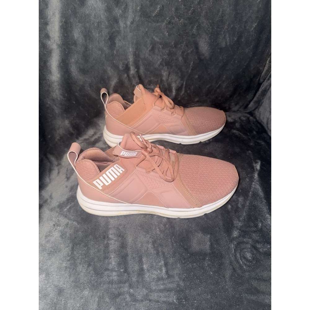 Puma Womens Zenvo Sneakers Cameo Brown White Casual Training Shoes Sz 8